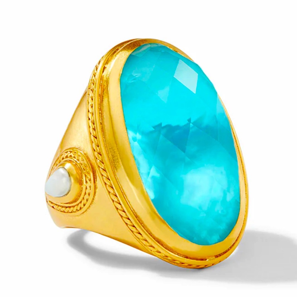 Julie Vos Gold and Blue Statement Ring